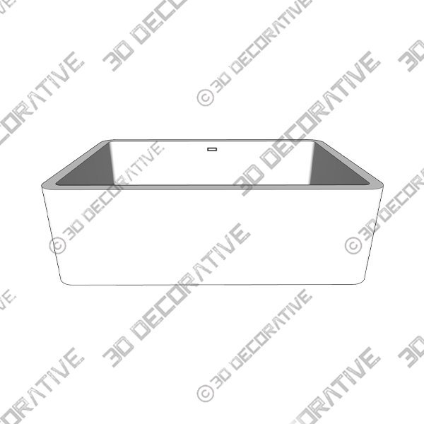 522429 Precis SILGRANIT 27" L x 17.75" W Undermount Kitchen Sink - 3D Decorative