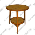 Rare Dunbar Side Table in Carpathian Elm and Walnut