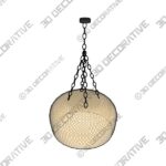 Augustine Outdoor Chandelier - 3D Decorative