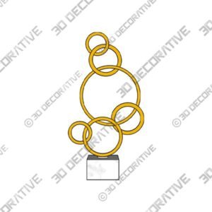 6 Ring Sculpture - 3D Decorative - 3D Decorative