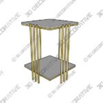 Ratesha 25.6” Tall Frame End Table