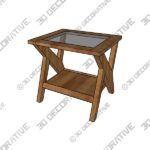 Marland 25” Tall Glass End Table