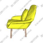 Accent Chair Single Sofa Fabric Lounge Chair