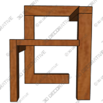 Gerrit Rietveld wooden Steltman chairs