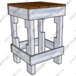 Outdoor Modern Patio Bar Stool