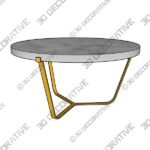 Dolomiti New Calacatta Marble Coffee Table