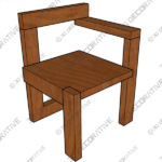 Gerrit Rietveld wooden Steltman chairs