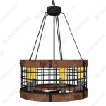 Anmytek C0019 Round Wooden Chandelier Metal Pendant Light - Range Hood for 2020 Design