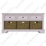 Ardina Wood Storage Bench - 3D Decorative