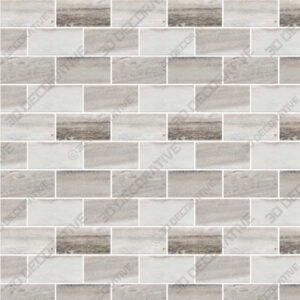 Avenzo Polished Brick Marble Mosaic Subway Dimensional Wall Tile - 3D Decorative