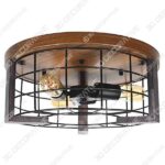 Baiwaiz Round Farmhouse Flush Mount Ceiling Light - SketchUp for Web | Online 3D Modeling