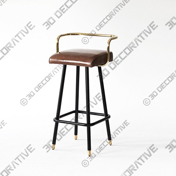 Armrest B Bar Stool - 3D Decorative