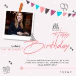 Personalized birthday greeting banner with photo