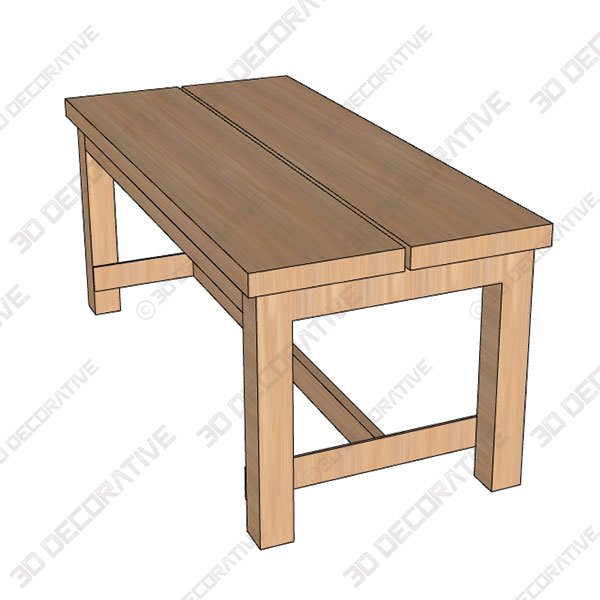 Boyes Dining Table- 3D Decorative