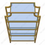 Buchanan Etagere Bookcase  - 3D Decorative