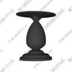 Sziqiqi Vintage Pillar Candle Holders Distressed Metal Candleholder Black Candlestick Holders