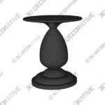 Sziqiqi Vintage Pillar Candle Holders Distressed Metal Candleholder Black Candlestick Holders