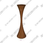 Group of Handmade Danish Modern Walnut Candlesticks - 3D Decorative