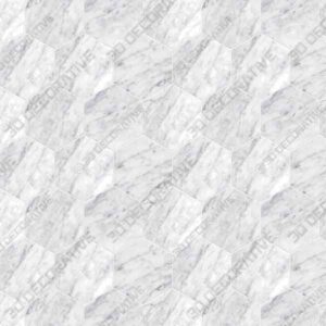 Carrara White Italian Carrera Marble Hexagon Mosaic Tile Polished