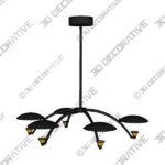 Caswell LED Island Chandelier - 3D Decorative