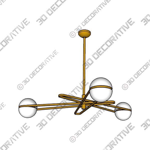 Corbett Kyomi Chandelier - 3D Decorative