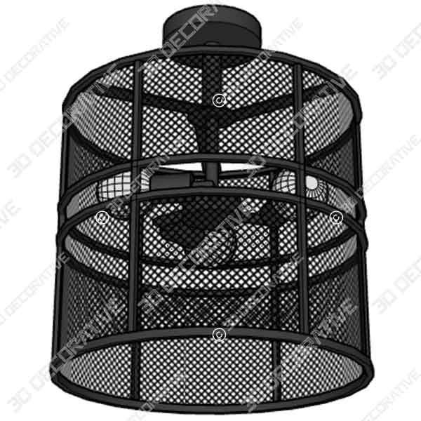 Décor Therapy CH1927 Rixon Mesh Shade - 3D Decorative