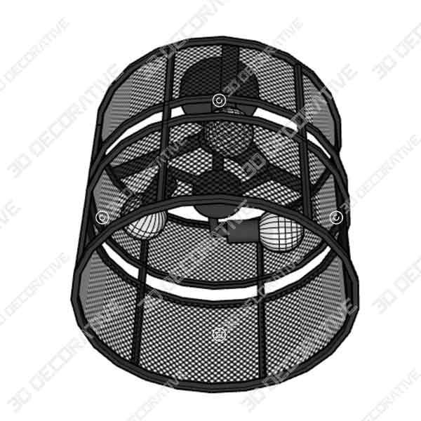 Décor Therapy CH1927 Rixon Mesh Shade - 3D Decorative