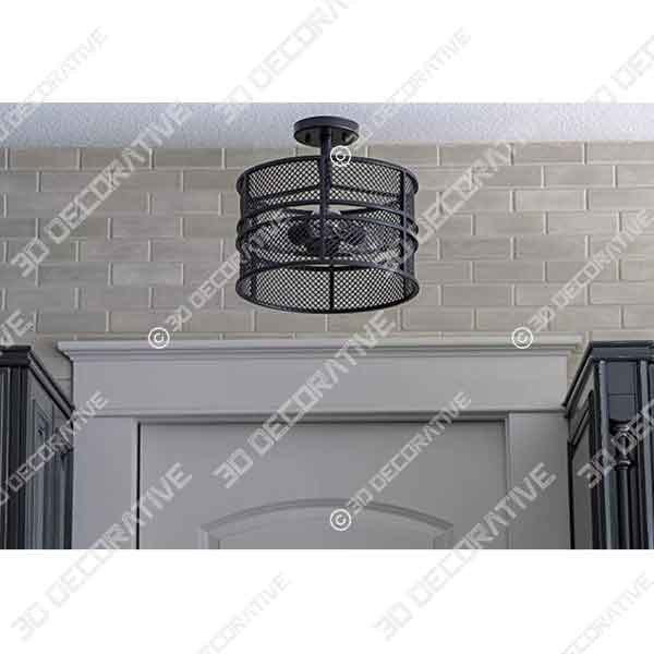 Décor Therapy CH1927 Rixon Mesh Shade - 3D Decorative