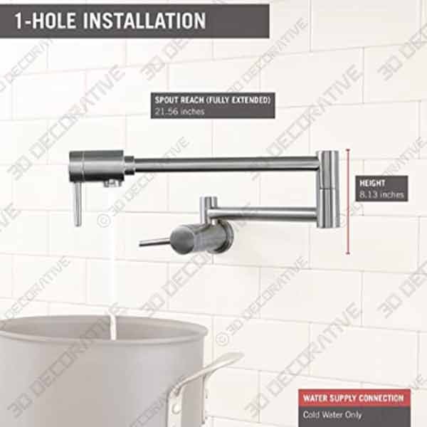 Delta Contemporary Wall Mount Pot Filler for 2020 Design