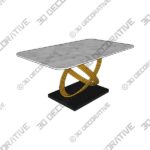 COLE DINING TABLE - 3D Decorative