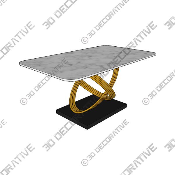 COLE DINING TABLE - 3D Decorative