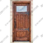 Flowing Chiseled Iron Straps Door: Handmade Wrought Iron Ornamental Hinge – HH1437