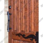 Flowing Chiseled Iron Straps: Handmade Wrought Iron Ornamental Hinge – HH1437