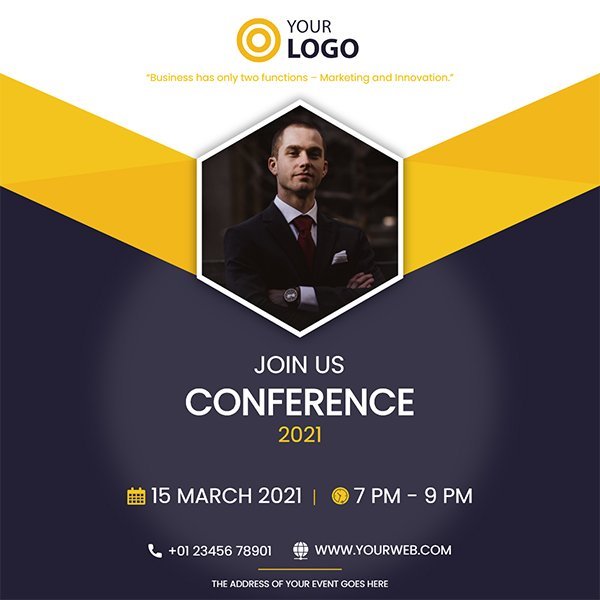 Event Banner  Business Conference - 3D Decorative