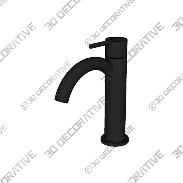 Black Single Hole 1-handle WaterSense Bathroom Sink Faucet with Drain and Deck Plate