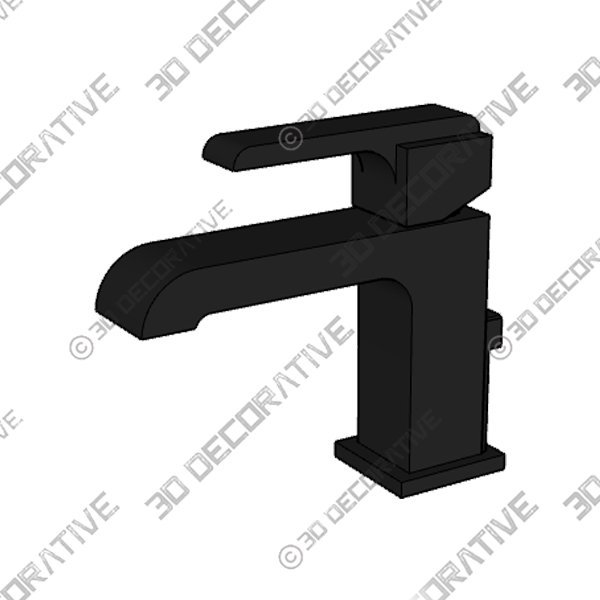 Black Single Hole 1-handle WaterSense Bathroom Sink Faucet with Drain and Deck Plate 3-1-5