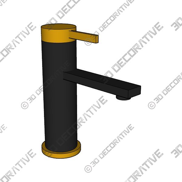 IKEBANA Single Hole Bathroom Faucet - 3D Decorative