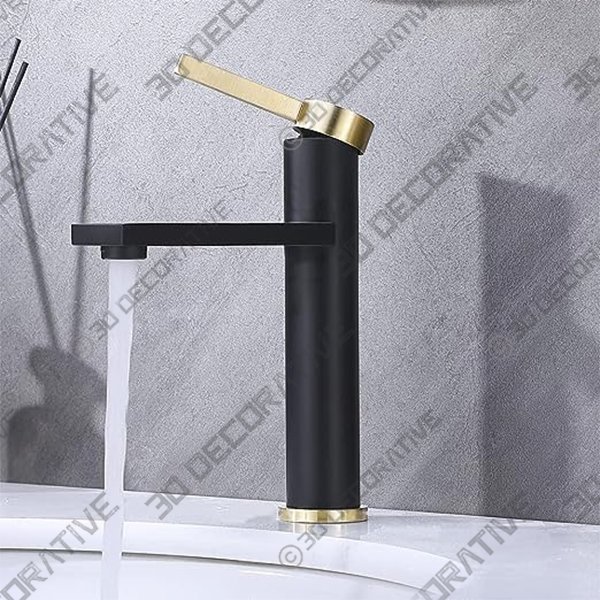 IKEBANA Single Hole Bathroom Faucet - 3D Decorative