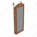 Giantex Jewelry Armoire Cabinet WallDoor Mounted with Mirror - 3D Decorative