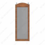 Giantex Jewelry Armoire Cabinet WallDoor Mounted with Mirror - 3D Decorative