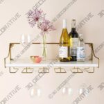 Mayfair Wall-Mounted Wine Glass Shelf- 3D Decorative