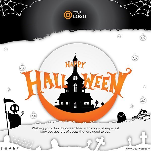 Modern Social Media Post Template – Happy Halloween