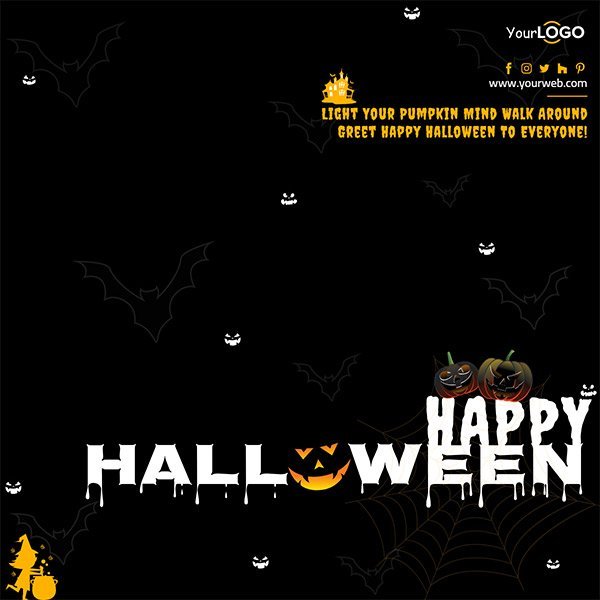 Modern Social Media Post Template – Happy Halloween