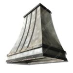 Hand Crafted Mottled Zinc Range Hood,36″ - Kitchen Hood Selection