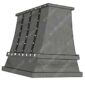 Hand Crafted Mottled Zinc Range Hood,36″ - Kitchen Hood Selection