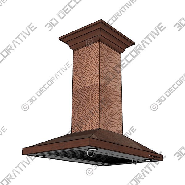 ZLINE 30 in. Designer Series Hand Hammered Copper Island Mount Range Hood (8GL2Hi-30)