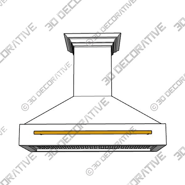 ZLINE 48-Inch Remote Blower Designer Series Wooden Island Mount Range Hood with Butcher Block (681iW-RD-48)