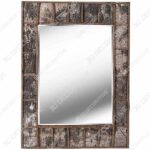 Kenroy Home Rustic Rectangular Wall Mirror, Natural Birch Bark Finish, 38 28-inches