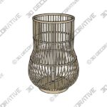 Bamboo Fish Trap Standing Light Floor Lamp