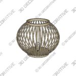 Bamboo Weaving Globe 1-Light Table Lamp